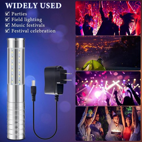 Civaner LED Strobe Bottle Service Lights - Rechargeable Handheld Flashing Signs for Parties | 4 Pcs Set