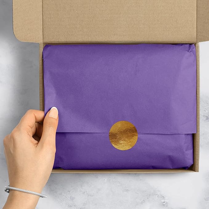 Jillson Roberts Bulk 20 x 30 Inches Recycled Tissue, Purple, 480 Unfolded Sheets (BFT03)