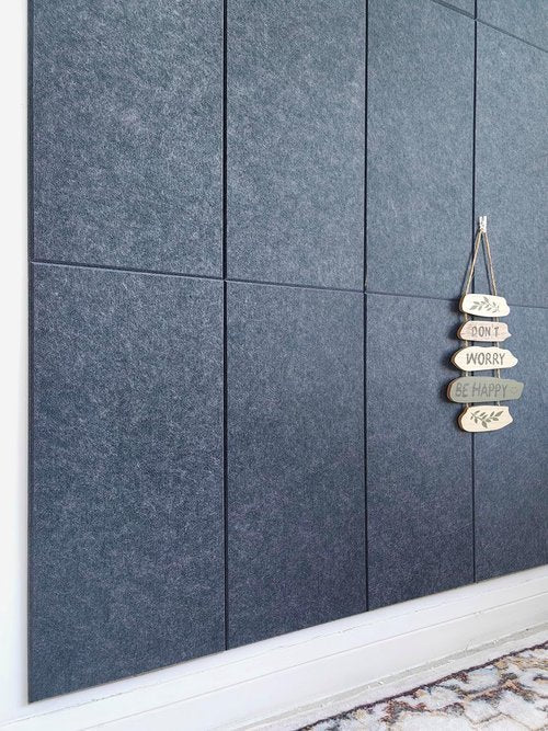 Skiennix Acoustic Panels - 12-Pack High Density Soundproof Wall Panels | 24" X 12" X 0.35" - Denim