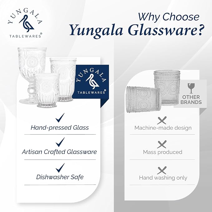 Clear Highball Glasses Set of 6 Tall Drinking Glasses 10 oz