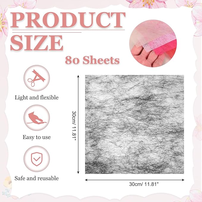 PATIKIL 11.8 inches Tissue Flower Wrapping Paper, 80 Sheets Waterproof Floral Bouquet Wraps Gift Packaging Tissue for Party Birthday Wedding Holiday Decorations Crafts, Black