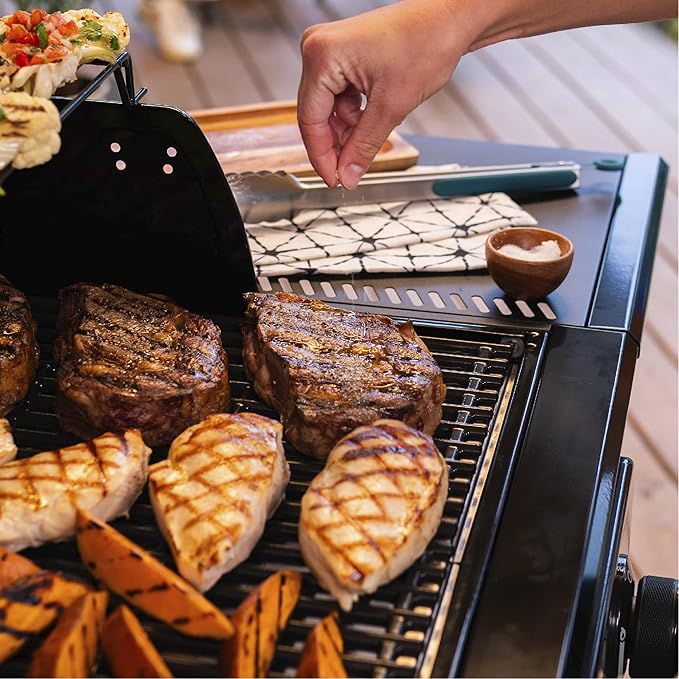 Charbroil Pro Series with Amplifire Infrared Technology 2-Burner Propane Gas Grill and Griddle Cabinet, Black - 463676724