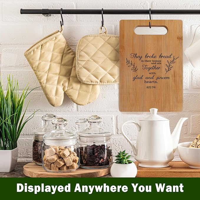 Lacama Christian Gifts for Women Kitchen Cutting Board,Kitchen Cutting Board Appreciation Gift for Women Christmas Birthday, Inspirational Gift for Woman Religious Spiritual Gifts for Her, Mom, Sister