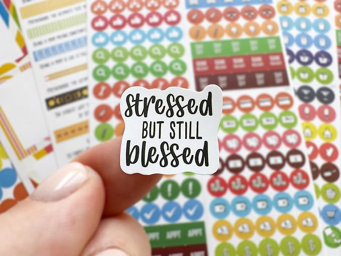 Vladi Creative Busy Mom Planner Stickers - 2190+ pcs, 18 Sheets, Decorative & Productivity-Boosting Colorful Stickers for Journals, Calendars, Scrapbooking, Time Management, & DIY Planner Decoration