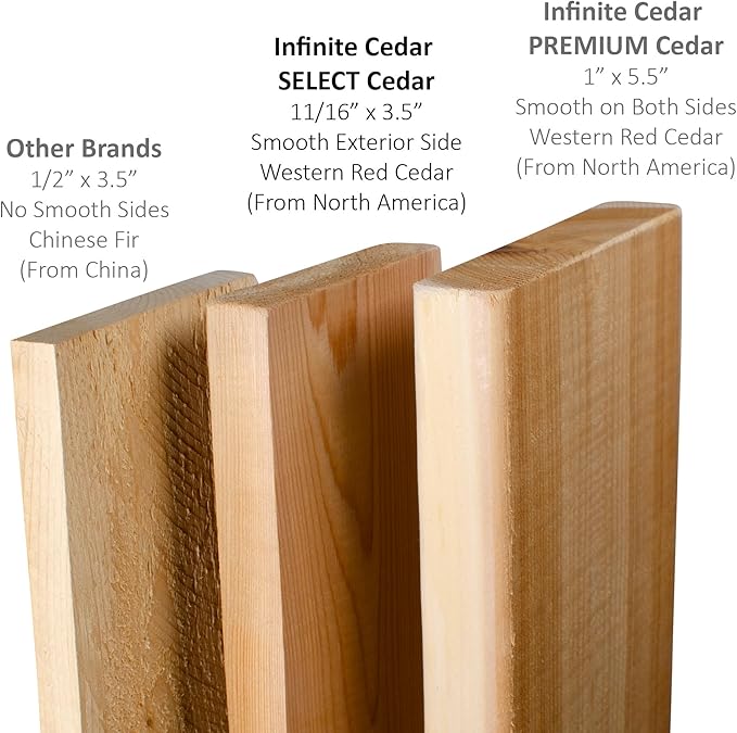 Infinite Cedar Select Cedar Raised Garden Bed (4' x 8' 14" H)