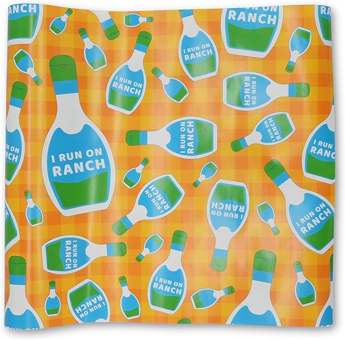 GOOFBALLS Hilarious Wrapping Paper Roll – Funny Gift Wrap for Birthdays, Holidays, White Elephant, Gag Gifts - Ranch Dressing
