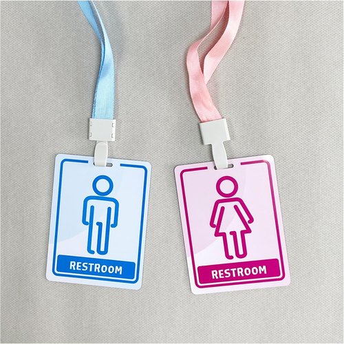Regine Switzerland Restroom Pass Keychain - Durable Key Holder for School Toilets | Unisex Design