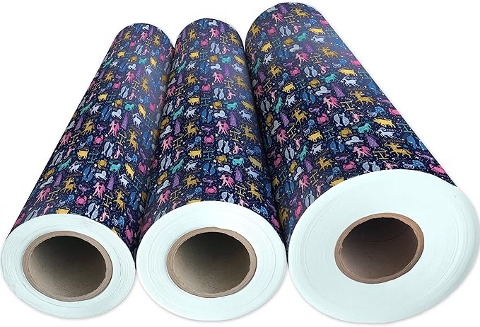 Jillson Roberts Bulk Gift Wrap, Everyday Gift Wrapping Supplies, Astrology, Full Ream 833 feet x 30 inches