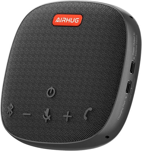 AIRHUG Bluetooth Conference Speaker - 360° Voice Pickup, Advanced Noise Reduction, USB-C | Compatible with Zoom & MS Teams