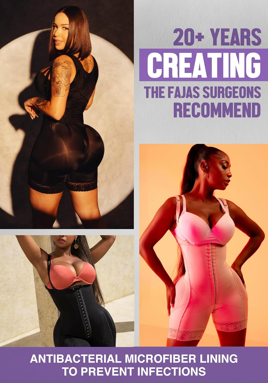 Snatched Body Tummy Control Shapewear Bodysuit - Stage 2 Faja Short Leg for Post-Op BBL