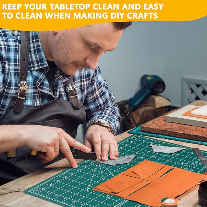 6 Pack Self Healing Cutting Mat 12" x 18" Rotary Cutting Sewing Mat Double Sided 5 Layers Craft Board for Sewing Crafts Hobby Fabric Precision Scrapbooking Project