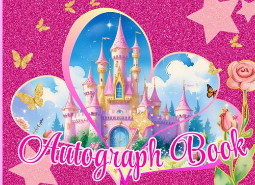 Autograph Book for Girls - Collect Signatures & Photos from Theme Park Adventures | Fun Memories with Characters
