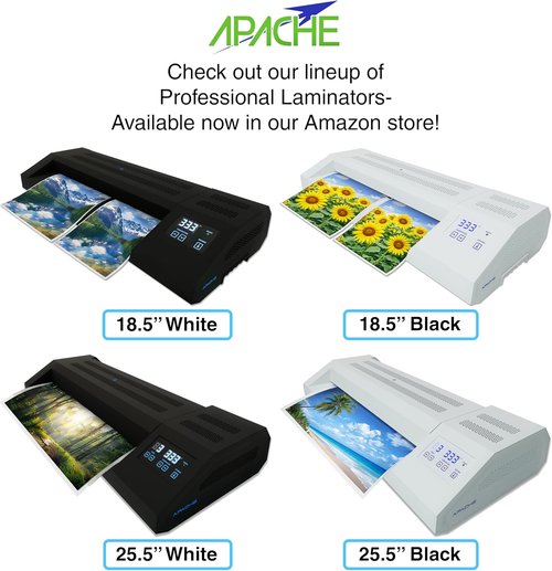 Apache Laminating Pouches - 300 Pack Thermal Sheets, 3 Mil, 8.5 x 11 Inch Size, Super Clear Finish