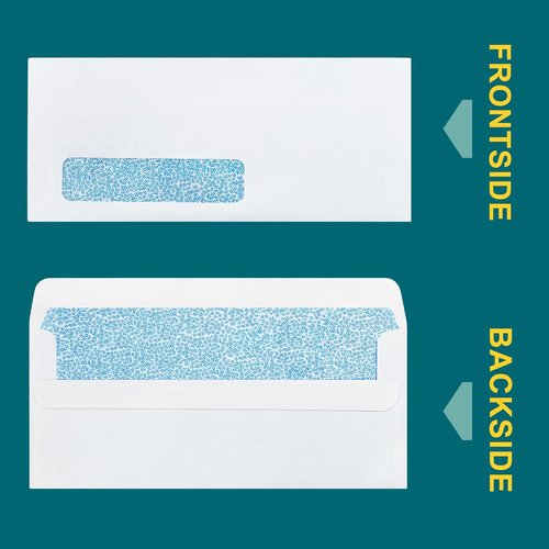 Regine Switzerland #10 Self-Seal Window Envelopes - 20 Pack | 4 1/8 x 9 1/2 Inch - Security Tinted for Invoices & Statements - White