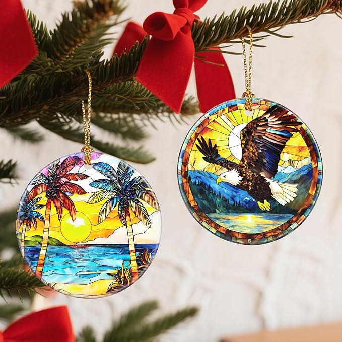 Christmas Ornaments, Bald Eagle Ornament, Christmas Tree Ornaments, Xmas Decorations, Holiday Decorations, Bald Eagle Gifts, Holiday Party Gifts, and Xmas Gift Ideas
