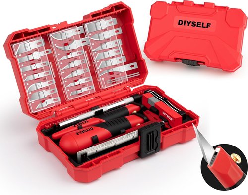DIYSELF 41PCS Exacto Knife Set - Precision Crafting Tools for Art, Diamond Painting & More