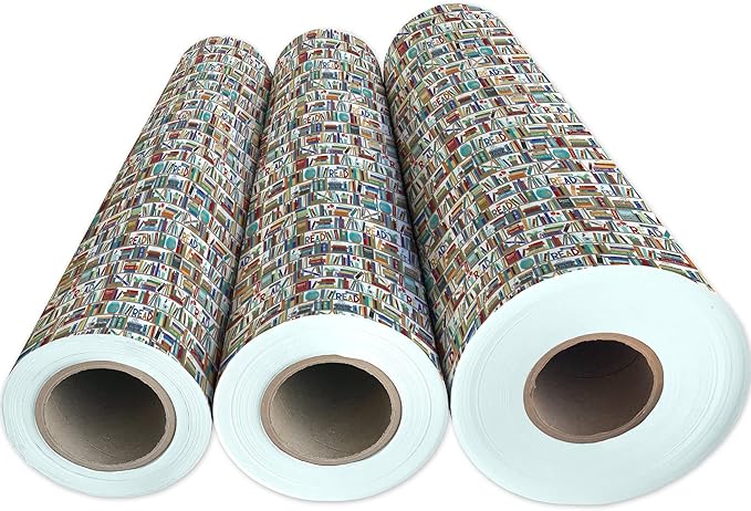 Jillson Roberts Bulk Gift Wrap, Everyday Gift Wrapping Supplies, Books, 1/4 Ream 208 feet x 30 inches