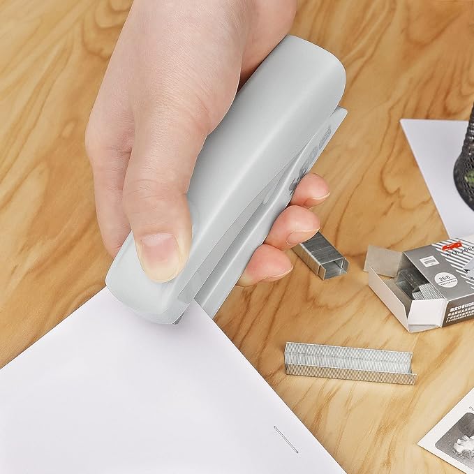 Asdirne Office Supplies Kit, Desk Accessory Set, Including 2 Scissors, 1 Stapler,1000 Pieces 26/6 Staples, 1 Staple Remover, 1 Tape Dispenser and 1 Tape, Perfect Office Partners