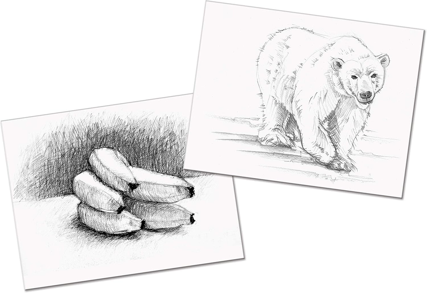 UCreate Art Paper Set - 4 Pads of White Drawing & Sketch Paper | 9" x 12" for Markers & Paint