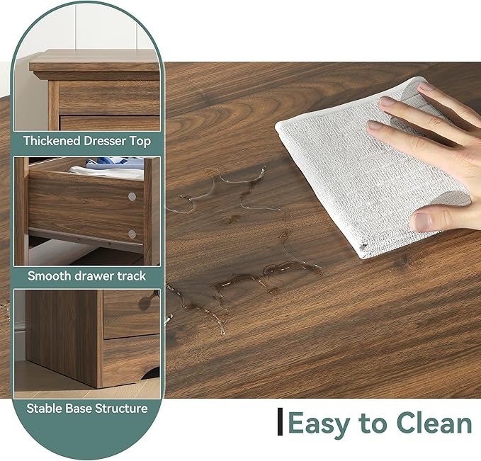 Brown Dresser for Bedroom，55" Wide 9 Drawers Dressers,Modern Wooden Chest for Living Room, Hallway