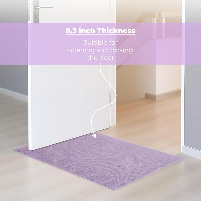 Cotton Paradise 100% Cotton Turkish Bathmat Rug, Soft Absorbent Quick Dry Non Slip, 20x34 Bathmat Rug, Lilac