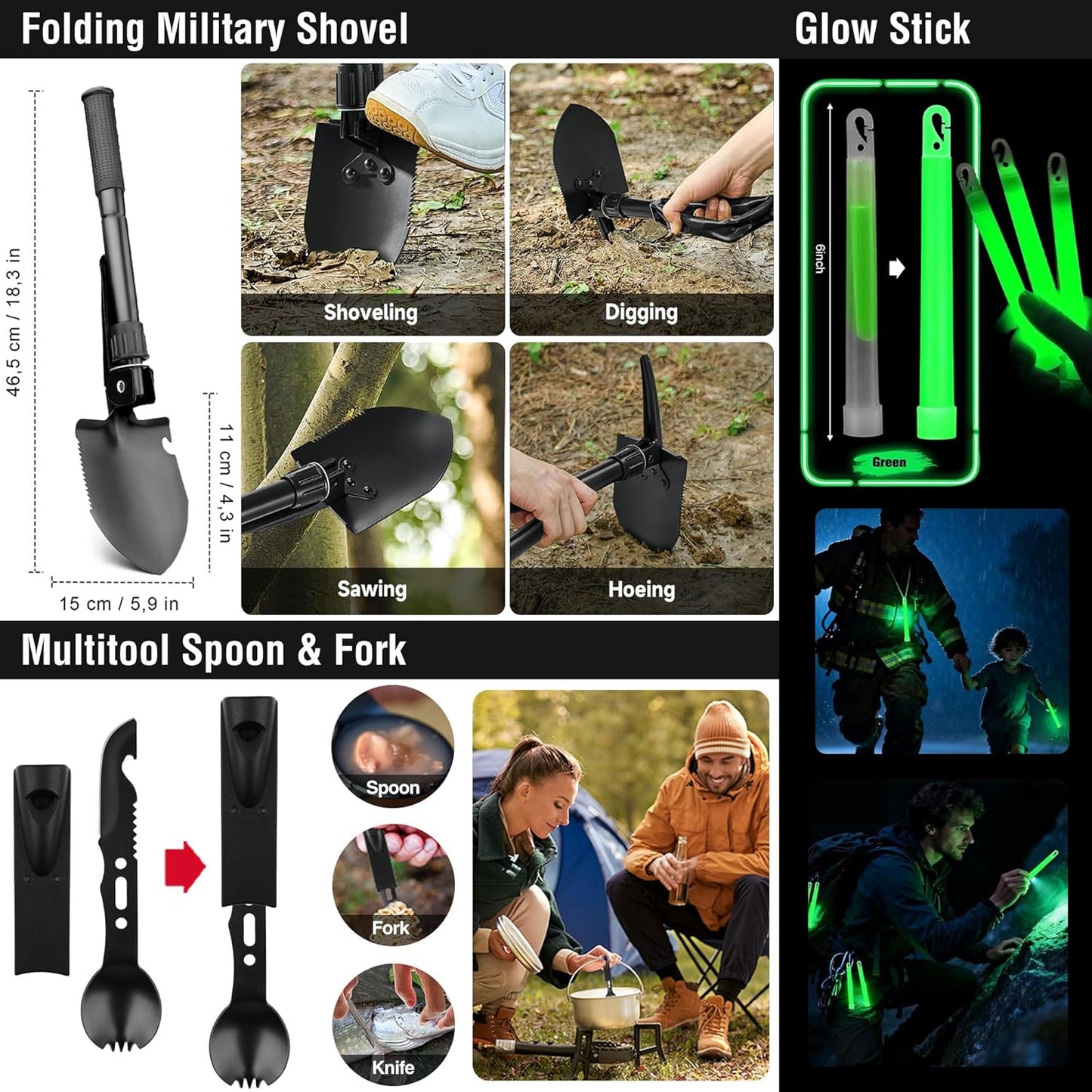 Survival First Aid Kit - 190 Pcs Tactical Medical Supplies | Military IFAK EMT Molle Pouch for Outdoor Adventures