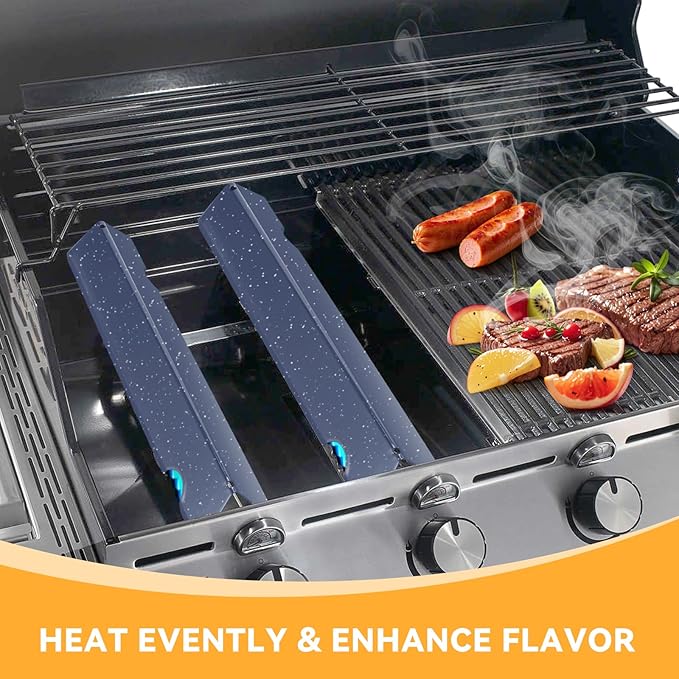 KifonMetals 17.1 Inch Porcelain Steel Flavorizer Bars for Weber Genesis Grill Parts, for GS4 Genesis II/II LX 300, II E-310, II E-315, II E-335, II LX-340 Replacement Parts 66795, 5 Pcs