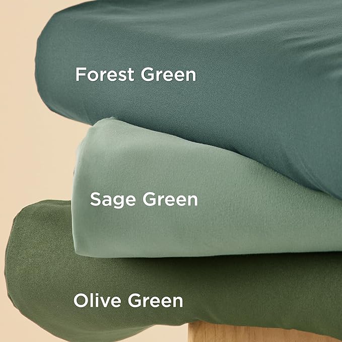 Bedsure Duvet Cover Full Size - Soft Double Brushed Bedding Set for Kids & Adults, Zipper Closure, 3 Pieces, Includes 1 Duvet Cover (80"x90") & 2 Pillow Shams, NO Comforter, Forest Green