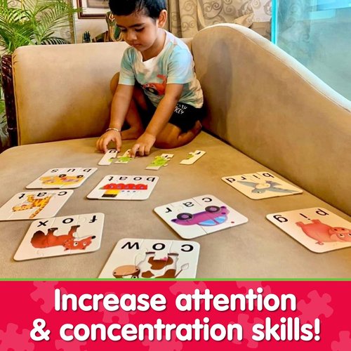 Learning Journey Match It! - Spelling Puzzle - 20 Self-Correcting Pieces for 3 & 4 Letter Words | Educational Toy for 4-Year-Olds