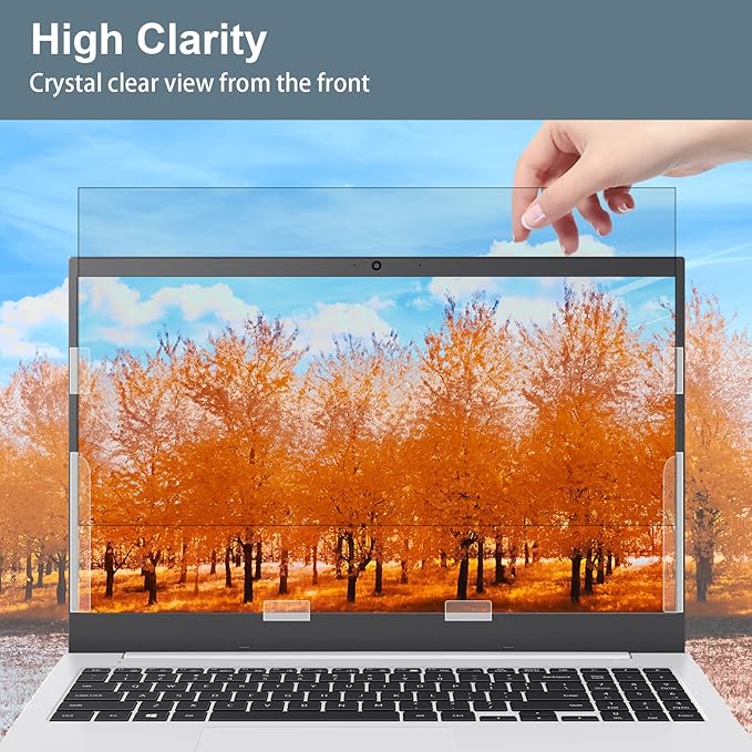 IPROKKO Laptop Privacy Screen 13.3 Inch for HP Dell Acer Asus Lenovo Thinkpad Envy Xps, 16:10 Aspect Removable 13in Anti Blue Light Glare Privacy Filter Shield, Anti Spy Computer Monitor Security