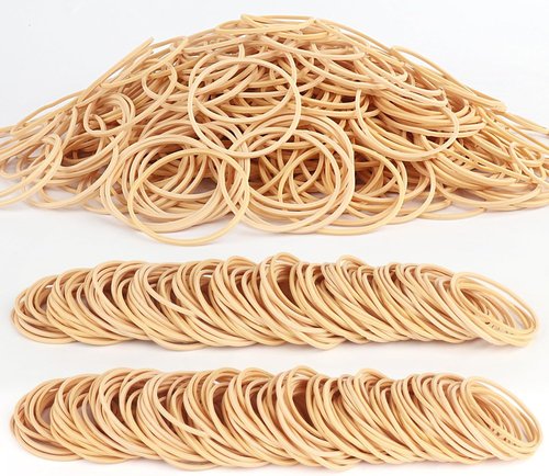 Regine Switzerland Rubber Bands Size #16 - Light Brown Thin Elastics for Office & Home Use