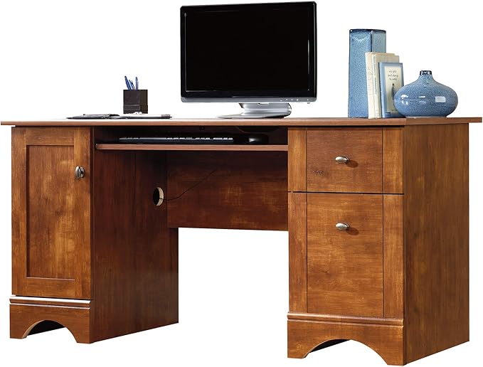 Sauder Miscellaneous Office Computer Desk, Brushed Maple finish