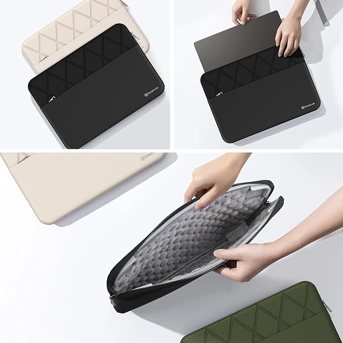 Smatree 16 inch Laptop Sleeve for MSI Stealth 16/16 AI, Crosshair 16, CreatorPro M16 HX/16 AI Studio, Creator M16 HX, Protective Laptop Case with Accessory Pocket, YKK Zipper, Shockproof Design (E601)