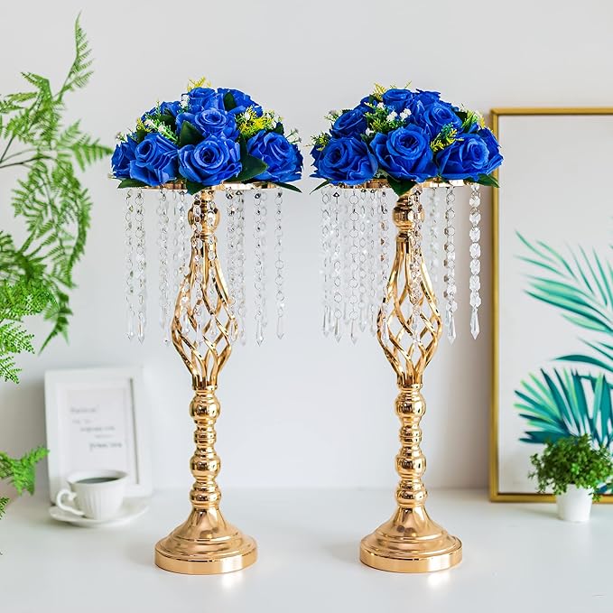 Flower Centerpieces for Wedding Tables: Wedding Table Decorations Royal Blue Flower Balls Centerpieces for Engagement Cerebration Party Center Pieces 6 Packs