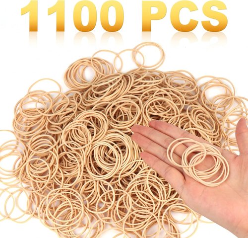 Regine Switzerland Rubber Bands Size #16 - Light Brown Thin Elastics for Office & Home Use