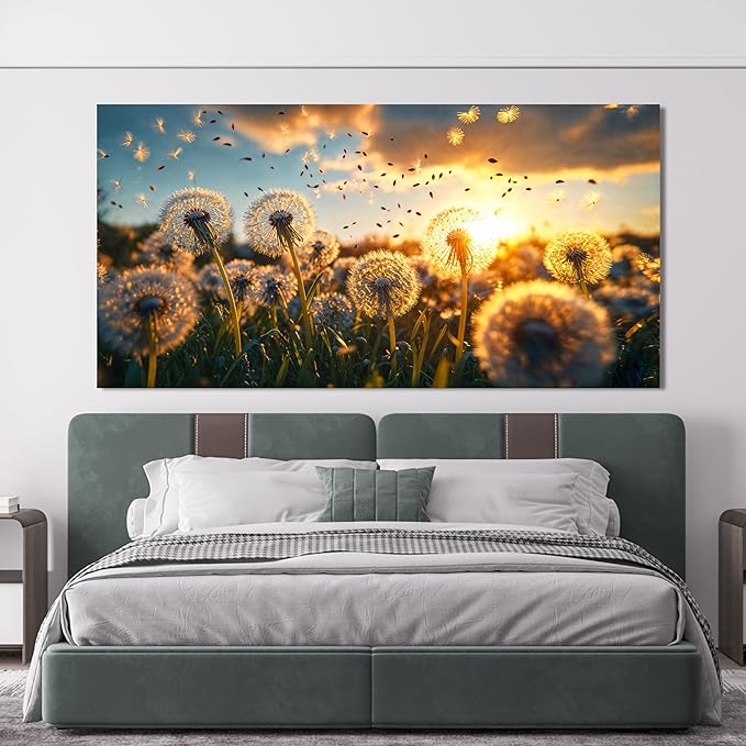 Canvas Wall Art Decor Floral Aesthetics Canvas Wall Art Pictures For Living Room Wall Paintings Artwork For Walls White Modern Wall Art Canvas Prints Artwork For Bedroom Office Wall Decor 20 × 40 Inch