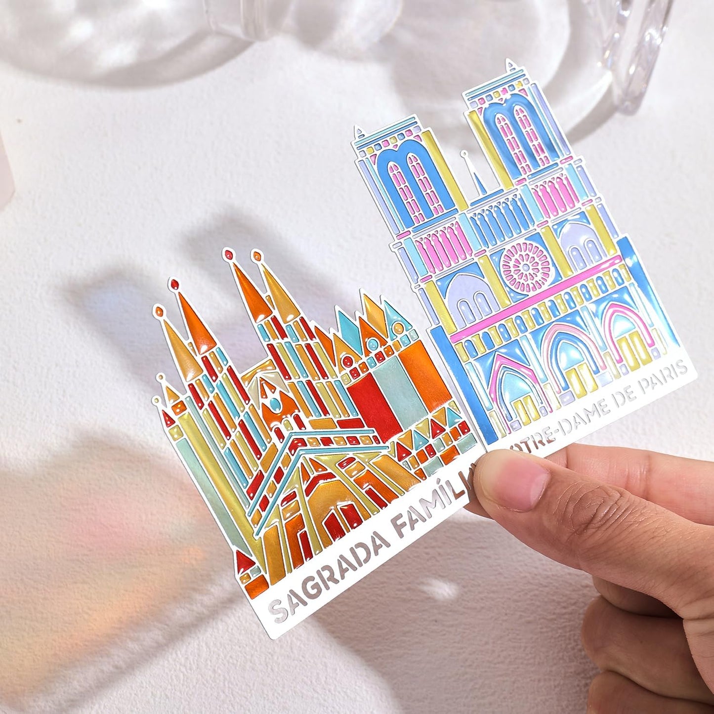 Skiennix Metal Bookmarks - Cute Transparent Design | Aesthetic Bookmarks for Readers, Students & Teachers