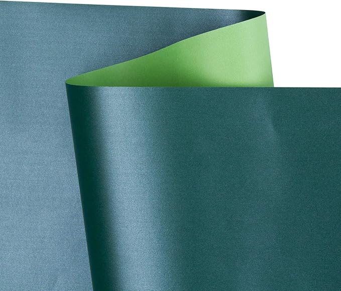 RUSPEPA Green Matte Wrapping Paper - 81.5 Sq Ft - Solid Color Pearly - Lustre Paper Perfect for Wedding,Birthday,Christmas,Baby Shower - 30 inches x 32.8 feet