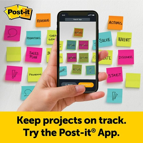 Post-it Easel Pad - 20 Sheets Per Pad, 20" x 23" White with Lines - Includes Command Strips