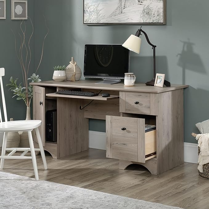 Sauder Miscellaneous Office Home Office Desk, Laurel Oak Finish