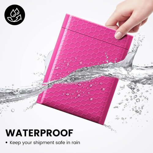 Fuxury Bubble Mailers - Thick Pink Padded Envelopes | 6x10" Size, 600 Pack for Shipping & Packaging