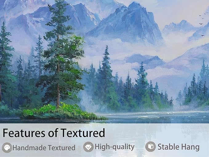 Ardemy Large Landscape Wall Art Nature Canvas Textured Forest Scenery Pictures Wall Decor Living Room Paintings Artwork Bedroom Home Office,40"x20"