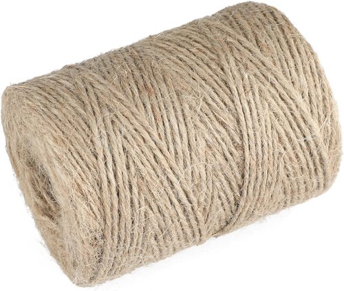 Jute Twine 3mm - 328 Feet Natural String for Crafts, Gift Wrapping & Packing
