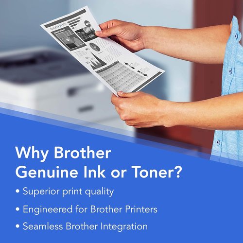 Brother Genuine TN760 High Yield Black Toner Cartridge - 3-Pack | 3,000 Pages Per Cartridge