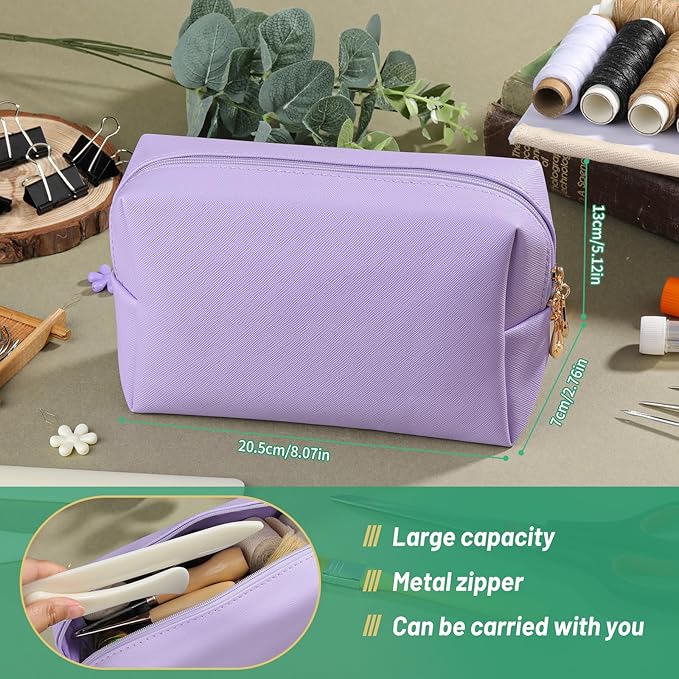 65 Pcs Book Binding Kits Book Binding Materials Bone Folder Tool Bookbinding Supplies with 10 Waxed Thread Paper Awl Binding Ribbon and Bag for Storage