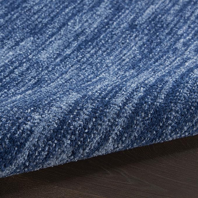 Nourison Home Nourison Essentials Navy Blue 6' x 9' Oval Area Rug - Easy Clean, Non Shedding, Bed Room, Living Room, Dining Room, Kitchen (6' x 9' Oval)