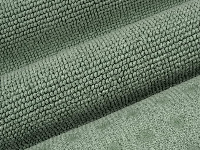 Cotton Paradise 100% Cotton Turkish Bathmat Rug, Soft Absorbent Quick Dry Non Slip, 17x24 Bathmat Rug, Sage Green