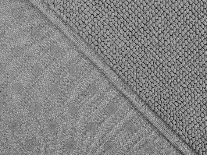 Cotton Paradise 100% Cotton Turkish Bathmat Rug, Soft Absorbent Quick Dry Non Slip, 20x34 Bathmat Rug, Light Grey