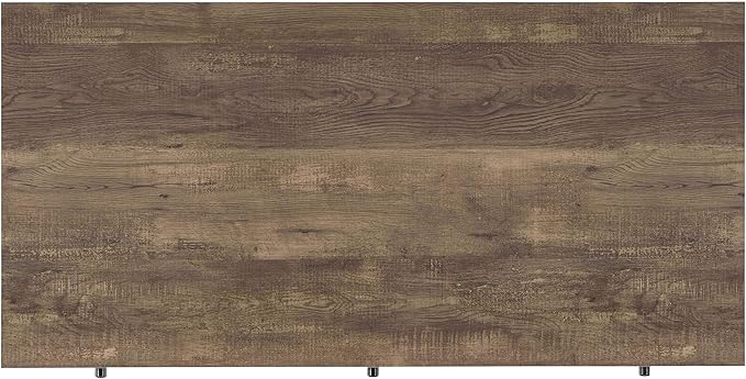 Coaster Furniture Analiese Farmhouse 3 Drawer Home Office Writing Desk Black Metal Base Rustic Oak Brown 802541