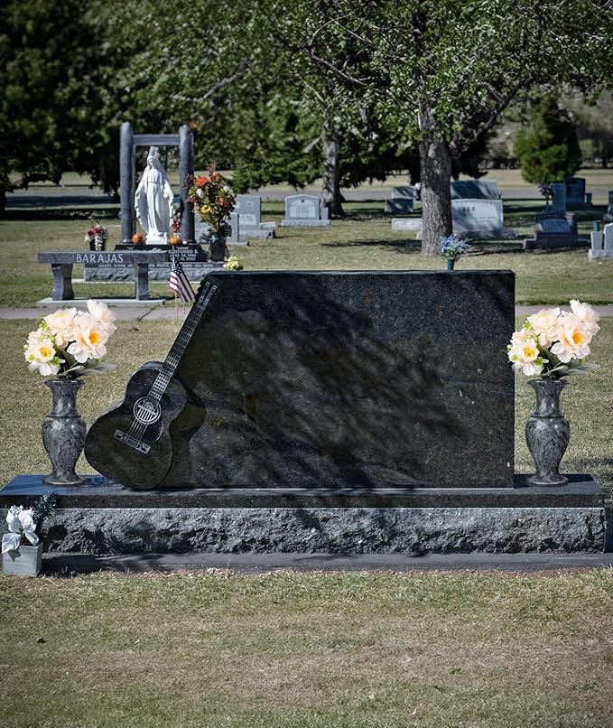 Natural Marble Cemetery Vases for Grave Heavy Headstone Vases for Cemetery is Used to Display Flowers and Artificial Flowers, Suitable for Decorating Cemeteries and Memorial Tombs